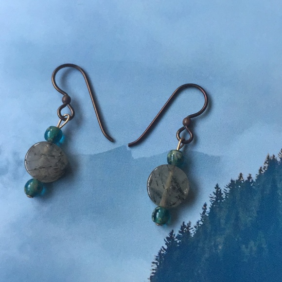 Handmade Beaded Earrings - Picture 1 of 4
